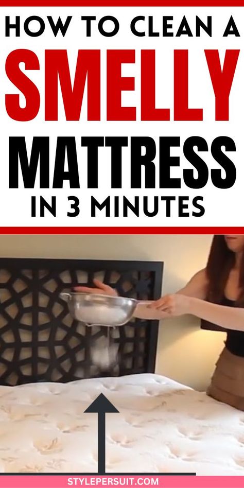 A smelly mattress can be unpleasant, but also getting rid of that smell isn't a simple task. There are several effective ways to deodorize and clean a smelly mattress. Chek out the 5 best ways to maintain a fresh and odor-free mattress #mattress #smell #cleaning #laundry #stainremoval #lifehacks Homemade Mattress Cleaner, Bed Cleaner Mattress, Matress Cleaning, Freshen Mattress, Odor Eliminator Diy, Deodorize Mattress, Homemade Mattress, Refresh Mattress, Deep Clean Mattress