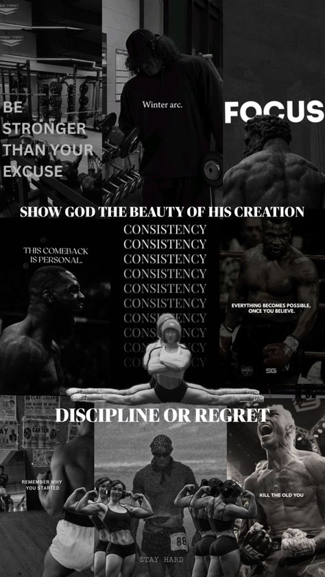 #motivation #gym #discipline #aesthetic #lockin #getripped Gym Discipline, Discipline Aesthetic, Winter Arc, Vision Board Wallpaper, Remember Why You Started, Get Ripped, Motivation Gym, Self Discipline, Stronger Than You