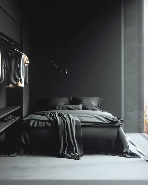 Minimalist Dekor, Shabby Chic Design, Interior Design Minimalist, Minimal Interior Design, Dark Bedroom, Shabby Chic Living, Minimalist Bedroom Design, Shabby Chic Living Room, Black Bedroom