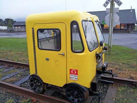 This little speeder is powered by a two-stroke engine. Vintage Trains, Rail Transport, Rail Road, Train Wreck, Rail Car, Travel Trends, Lionel Trains, Old Trains, Old Train