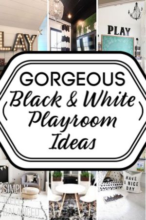 Want to create a black and white playroom for kids? I am loving this black and white kids playroom inspiration ideas. Tons of ideas for toy storage, decor and furniiture. 13 Gender Neutral Black and White Playrooms You’ll Love. #decor #playrooom #farmhouse Black And White Playroom, White Playroom, Playroom For Kids, Kids Playroom Storage, Farmhouse Playroom, White Kids Room, Playroom Inspiration, Modern Playroom, Play Corner