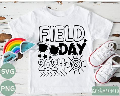 Field Day Shirts, Tshirt Ideas, Create Digital Product, Field Day, Cricut Cut Files, Cricut Cut, Png Format, Digital Products, Diy For Kids