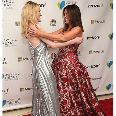 Stephanie March with Mariska - Joyful Revolution 2016 Alexandra Cabot, Alex Cabot, Joyful Heart Foundation, Alex And Olivia, Stephanie March, David Geffen, Joyful Heart, Special Victims Unit, Olivia Benson