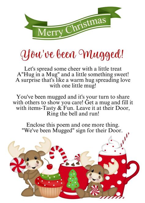 Office Desk Christmas Decor For Work, You've Been Mugged, Christmas Gift Games, 12 Days Of Xmas, Xmas Games, Christmas Neighbor, Christmas Prep, Neighbor Christmas Gifts, Christmas Game