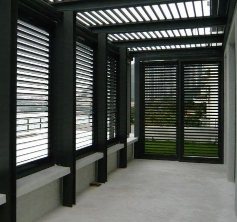 Aluminium Roof, Louvre Doors, Home Window Grill Design, Outdoor Shutters, Louvre Windows, Louvered Shutters, Louver Windows, Balcony Grill Design, Window Grill Design