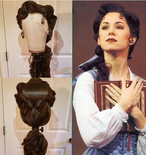 Amanda; on Instagram: "Just have to share this wig work as well on my main account! My @iamsusanegan Broadway Belle wig for @scarletjewelcosplay I am very pleased how this turned out and cannot wait to see Jewels wear it! . For more wig work follow my wig page @wigsbyamandahealed . . . . . . #belle #bellecosplay #broadwaybelle #beautyandthebeast #beautyandthebeastcosplay #broadway #broadwaycosplay #disneycosplay #disneybroadway #susanegan #wig #wigstyling #wigstylist #cosplaywig #princesswig # Belle Wig, Susan Egan, Belle Makeup, Beauty And The Beast Costume, Belle Cosplay, Beast Costume, Belle And Beast, Belle Beauty And The Beast, Belle Beauty