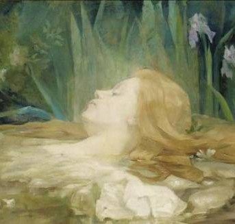 detail of an Ophelia painting Hylas And The Nymphs, Waterhouse Paintings, Pre Raphaelite Art, Manchester Art, Galleria D'arte, John William Waterhouse, Peter Paul Rubens, Hur Man Målar, Pre Raphaelite