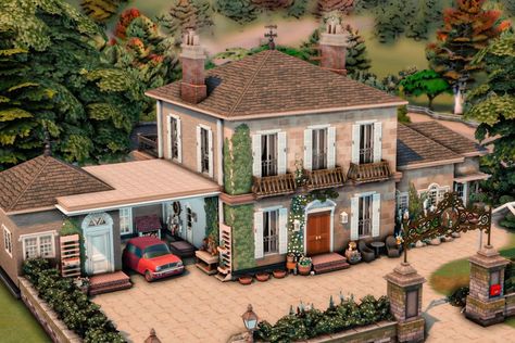 Edinburgh House, Lotes The Sims 4, Sims Characters, The Sims 4 Lots, Cozy Games, Minecraft Things, Bloxburg Houses, Sims Houses, Houses Design