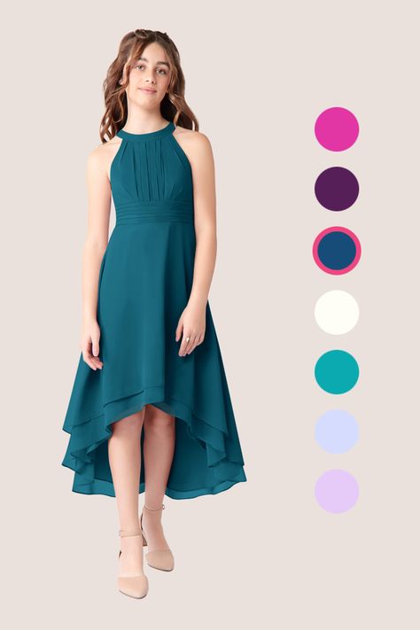 Ink Blue Bridesmaid Dresses, Peacock Bridesmaid Dresses, Bridesmaid Dresses Dusty Sage, Plus Size Bridal Dresses, Junior Girl Dresses, Junior Bridesmaid Dress, Mai Tai, Dress Dusty, Junior Bridesmaid Dresses