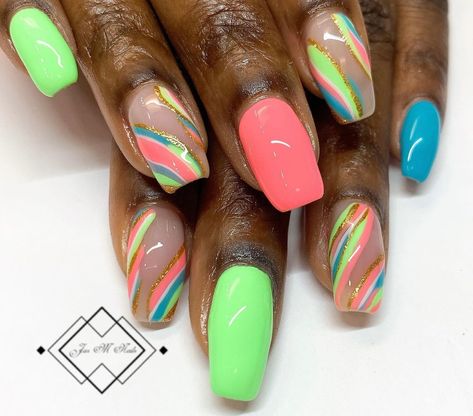 🌸JASMINE M.🌸 on Instagram: “Natural Nail Gel Overlay DND 786 Sour Apple DND 017 Pink Bubblegum DND 124 Colombian Blue OPI Love Is In The Bare Sugar and Cream Nail…” Natural Nail Gel, Cream Nail, Pink Bubblegum, Gel Overlay, Cream Nails, Nail Gel, Bubble Gum, Natural Nails, Gel Nails