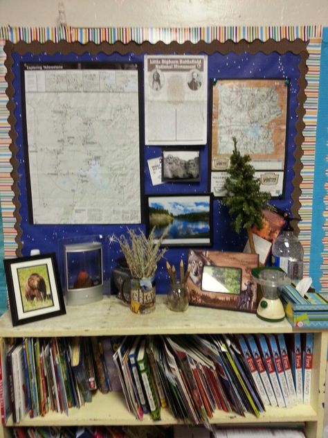 #shabbychic #nationalparktheme Shabby Chic Classroom National Park Classroom 2015 National Park Classroom Decor, National Parks Themed Classroom, National Park Classroom Theme, National Park Classroom, Teaching Decor, Shabby Chic Classroom, Classroom Arrangement, 5th Grade Classroom, Learning Support