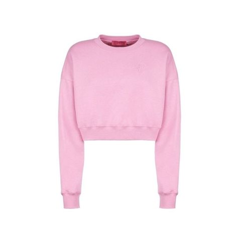 Crop Crewneck, Cropped Pink, Pink Crew Neck, Pink Crewneck, Clothes Shopping, Style Clothes, Pink Sweatshirt, Pink Sweater, Cropped Sweater