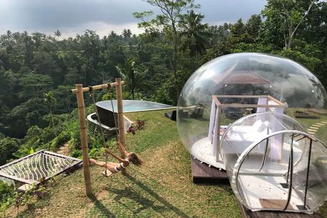 Bubble Hotel, Ubud Villas, Bali Honeymoon, Sea Holiday, Bali Guide, Voyage Bali, Bubble Tent, Holiday Travel Destinations, Instagram Landscape