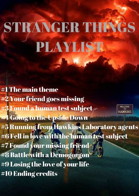 Stranger Things Music Playlist, Stranger Things Song Lyrics, Stranger Things Songs Playlist, Stranger Things Playlist, Playlist Themes, Stranger Things Theme Song, Stranger Things Song, Starnger Things, Song Challenge