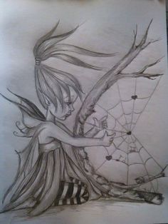 Fairy Sketch, Fairy Tattoo Designs, Fairy Paintings, Fairy Drawings, Fairy Illustration, Fairy Pictures, Fantasy Drawings, Fairy Artwork, Drawing Faces