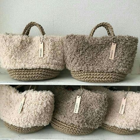 Yarn Bag, Crochet Bags Purses, Crochet Tote, Basket Bag, Crochet Bags, Crochet Purses, Crochet Handbags, Sewing Bag, Knitted Bags