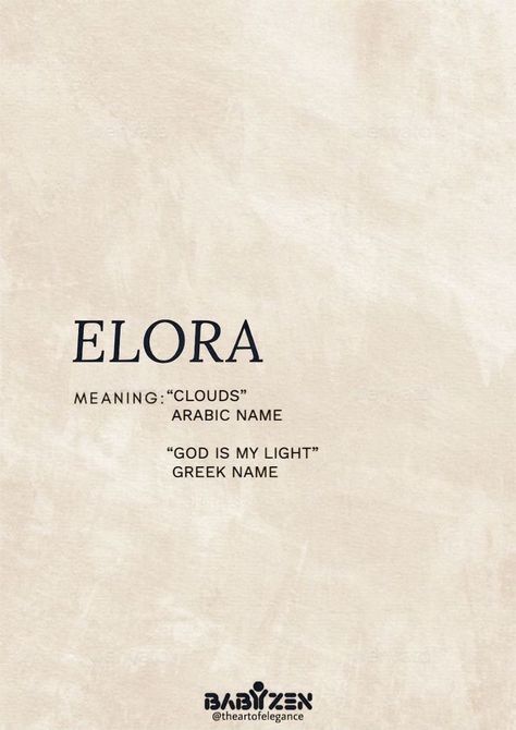 Elora Name Meaning, Ayanna Meaning, Words Youve Never Heard Of, Arabic Names Girls Baby Muslim, Muslim Baby Girl Names Unique, Beautiful Arabic Names, Arabic Names With Meaning, Arabic Girl Names, Greek Names And Meanings