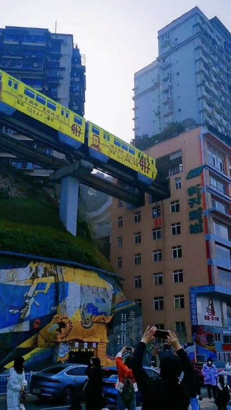 Train travel through apartment in Chongqing, China 😳 🎥 @cityscape_discovery #travel #destinations #china | Instagram Chongqing China, Architecture Modern, Chongqing, Travel Brochure, Train Travel, Travel Bucket List, Modern Architecture, Cityscape, Travel Destinations