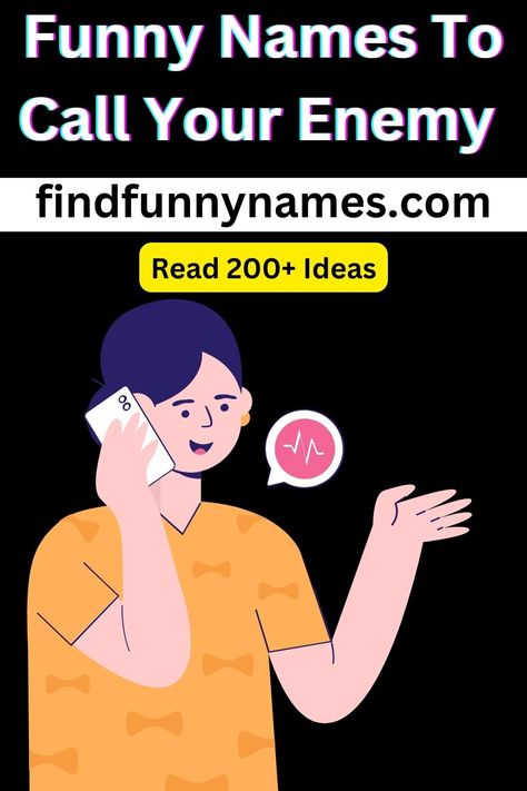 Whether you want to challenge your own beliefs, gain new perspectives, or find common ground with your adversaries, Call Your Enemy provides a platform where you can engage in meaningful exchanges. Through active participation and respectful communication, users can contribute to breaking down barriers and bridging divides. #CallYourEnemy #DialogueForChange #EmbraceDifferences #FunnyNanes #ConfrontYourTruths Insulting Names To Call People, Respectful Communication, Insulting Names, Funny Contact Names, Insulting Words, Annoying People, Contact Names, Ex Friends, Worst Names