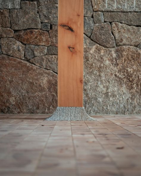 Slow Architecture, Column Detail, Cork Panels, Interesting Architecture, Barn Pictures, Dartmoor National Park, Inside Art, Agricultural Buildings, Cosy Spaces