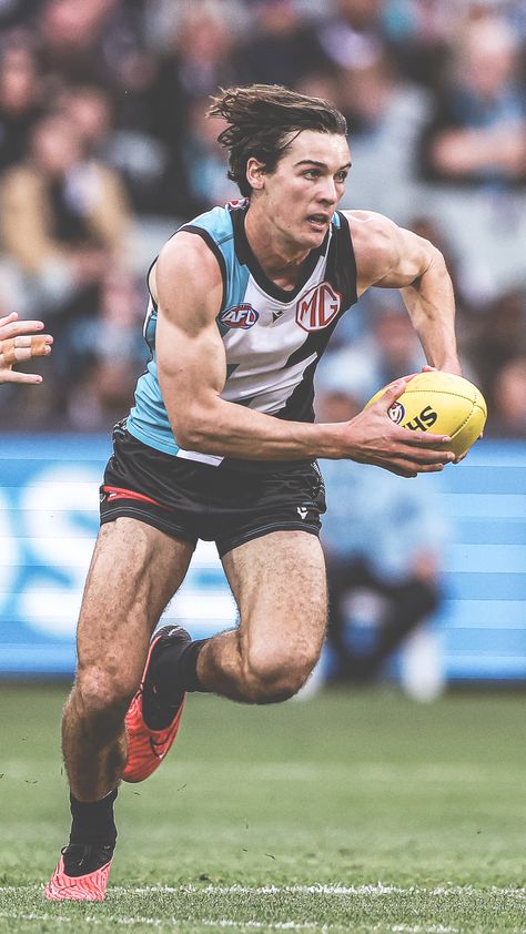 Connor Rozee Port Adelaide Football Club Retro Kit | Sports Aesthetic Wallpaper Port Adelaide Football Club Wallpaper, Port Adelaide Football Club, Sports Aesthetic Wallpaper, Connor Rozee, Carlton Blues, Gothic Literature, Fremantle Dockers, Port Adelaide, Geelong Cats