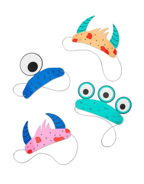 Little Monster Party, Monster Mask, Party Headband, Color Palette Bright, Monster Party, Valentines Party, Party Tableware, Little Monsters, Not Afraid