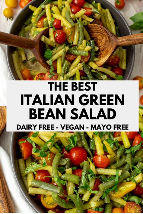 Green Bean Salad Cold, Canned Green Bean Recipes, Green Bean Side Dish Recipes, Green Bean Recipes Healthy, Fresh Green Bean Recipes, Canned Green Beans, Green Bean Salad Recipes, Italian Green Beans, Green Beans Side Dish