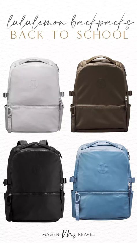 Lululemon back to school backpacks #LTKFind#LTKU#LTKBacktoSchool Lululemon Backpack, Back To School Backpacks, College University, Cute Animal Photos, Animal Photo, I School, School Backpacks, Back To School, Cute Animals