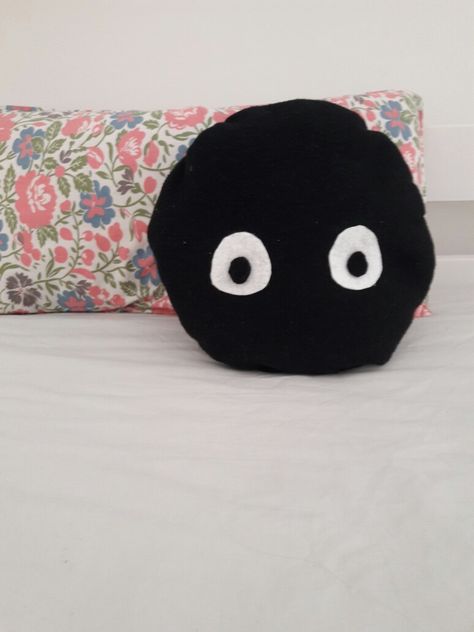 Diy Totoro Soot Sprite Pillow Totoro Soot Sprites, Soot Sprite, Soot Sprites, Pillows, Hats