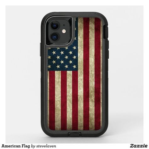 American Flag OtterBox iPhone Case Iphone Se Case, Apple Cases, Otterbox Cases, Iphone 11 Case, Otterbox Iphone, Otterbox Defender, Vintage Grunge, Iphone 6s Case, Us Flag