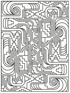 coloring art deco simple pattern Trippy Coloring Pages, Abstract Coloring Pages, Motif Art Deco, Pattern Coloring Pages, Adult Colouring Pages, Coloring For Adults, Colouring Printables, Art Deco Patterns, Cool Coloring Pages