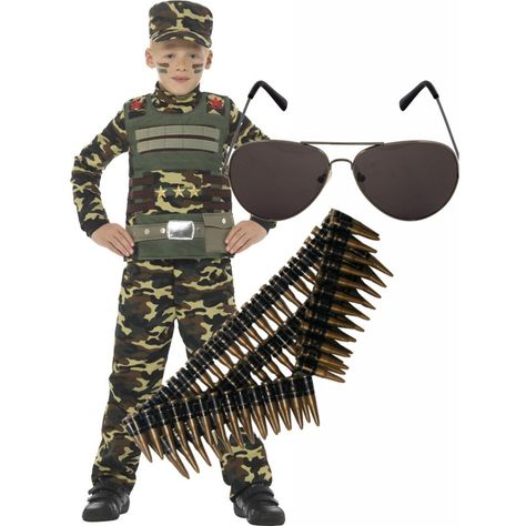 Boys Camouflage Military Boy Costume with optional extras. £21.62 & Free Delivery. Perfect for Fancy Dress parties! Army Fancy Dress, Military Boy, Army Costume, Boys Fancy Dress, Zombie Army, Astronaut Costume, Prince Costume, Army Police, Ww2 Soldiers