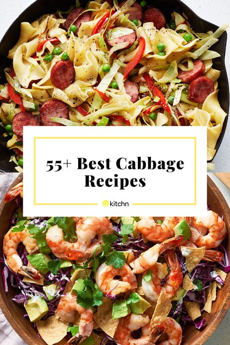 Cabbage Shrimp Sausage Recipe, Shrimp Cabbage, Cabbage Bowls, Crunchy Salads, Baja Shrimp, Roasted Side Dishes, Best Cabbage Recipe, Vegan Shrimp, Shrimp Taco