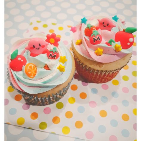 Kirby Birthday Decorations, Kirby Cupcakes, Kirby Food, Kirby Cake, Kirby Party, Kirby Birthday, Nintendo Birthday Party, Snuggle Bear, Dream Cafe