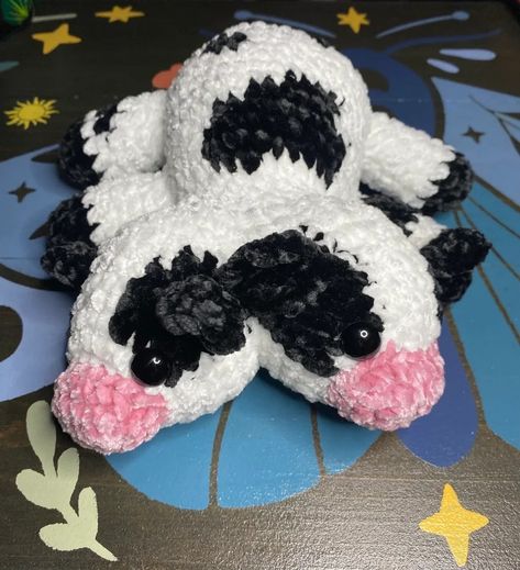 Crochet Two-headed Cow Plush - Etsy Cow Plush, Stuffed Animals, Cow, Ships, Knitting, Crochet, Animals, Pins, Quick Saves