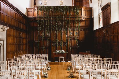 Geometric Details & Hanging Foliage For Hengrave Hall Wedding With Outdoor Reception With Images From Sam And Louise Photography Hengrave Hall Wedding, Hanging Foliage, Hengrave Hall, Event Hall, Rock My Wedding, Outdoor Reception, My Wedding, Marry Me, Wedding Engagement