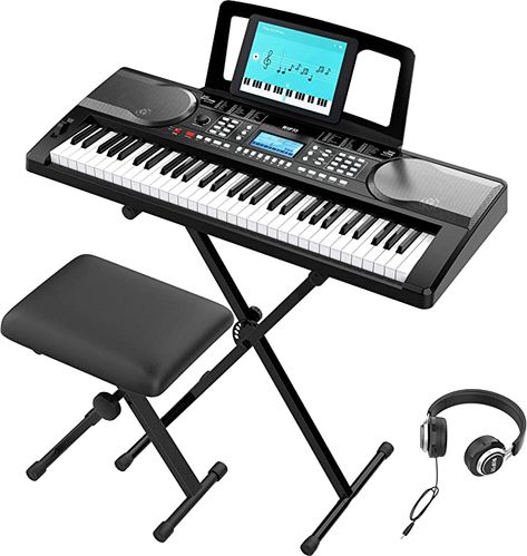 Electric Keyboard, Sheet Music Stand, Headphones Music, Piano Practice, Portable Keyboard, Music Stand, Electronic Musical Instruments, Piano Keyboard, Piano Player