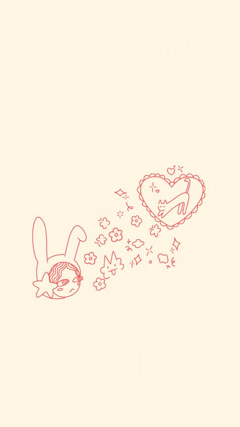 star bunny at the bottom is originally kailey.zoee’s art !! ,,, redrawn by me Wallpapers Bears Cute, Cute Pink Simple Wallpaper, Cinnamon Aesthetic Wallpaper, Bunny Art Wallpaper, Kawaii Dark Wallpaper, Cute Phone Home Screens, Wallpaper Inspo Phone, Aesthetic Neutral Background, Wallpaper Theme Ideas