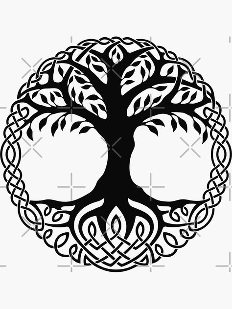 Yggdrasil Tattoo Vikings, Norse Tree Of Life, Yggdrasil Tattoo, Yggdrasil Tree, Odin God, Viking Symbols, Norse Mythology, Tree Of Life, Vikings