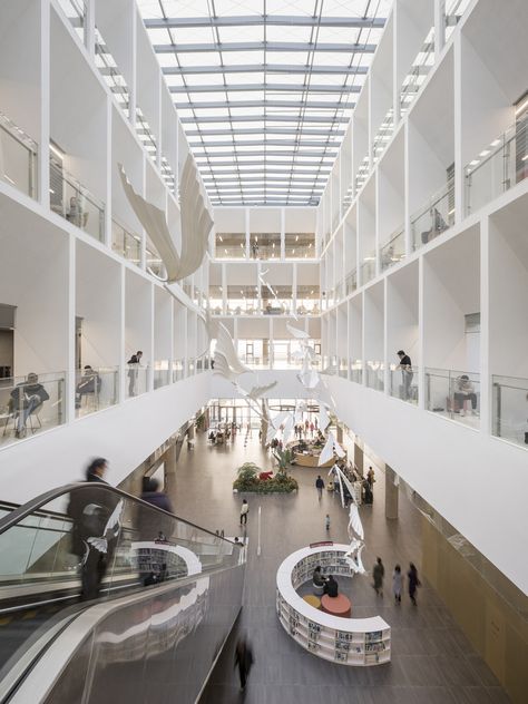 Gallery of Ningbo New Library / SHL - 11 Book Stores, Lectures Hall, City Library, Ancient Books, Natural Ventilation, Inspiring Spaces, Main Entrance, Reading Room, Site Plan