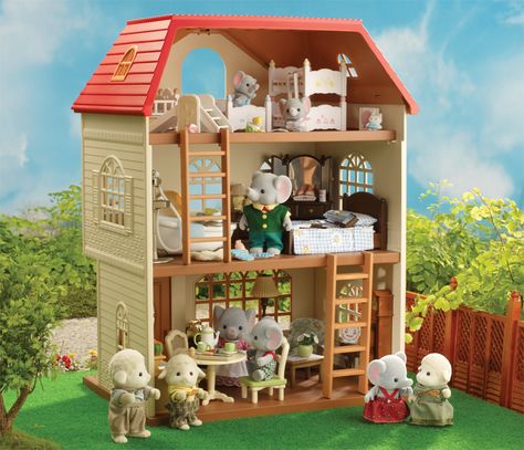 Cedar Terrace, Lps House, Lps Houses, Sylvanian Families House, Lps Crafts, Oakwood Homes, Critters 3, Sylvanian Family, Calico Critters