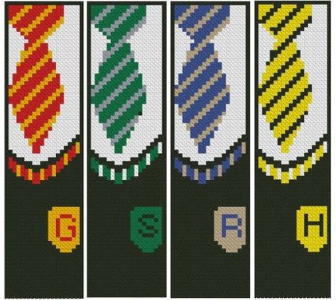 Set 16 Magic School Bookmark Cross Stitch Wizard Cross Stitch Harry image and visual related images Crochet Templates, Harry Potter Perler Beads, Harry Potter Cross Stitch Pattern, Cross Stitch Harry Potter, School Bookmarks, Bookmark Cross Stitch, Harry Potter Crochet, Pony Bead Patterns, Motifs Perler