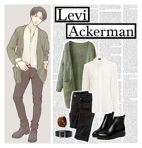 " ✿ // Attack on Titan ~ Modern Times | Levi Ackerman" by inhale-smoke-exhale-glitter-999 ❤ liked on Polyvore featuring Levi's, WithChic, Joseph, Wrap, Dolce&Gabbana and modern Levi Ackerman Modern, Nerdy Outfits, Character Inspired Outfits, Bff Outfits, Fandom Outfits, Anime Inspired Outfits, Casual Cosplay, Modern Times, Levi Ackerman