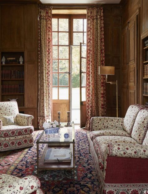 A Fairy Tale Estate in France - The Glam Pad Rustic Chair, Huge Windows, Chateau France, French Interior, Pierre Frey, Guest Bedrooms, Step Inside, Architectural Digest, Historic Homes