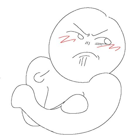 Needed this Angry Blushing Face, Book Doodles, Silly Drawings, Blushing Face, Angry Expression, Drawing Face Expressions, Drawing Face, Reaction Pic, Reaction Pics