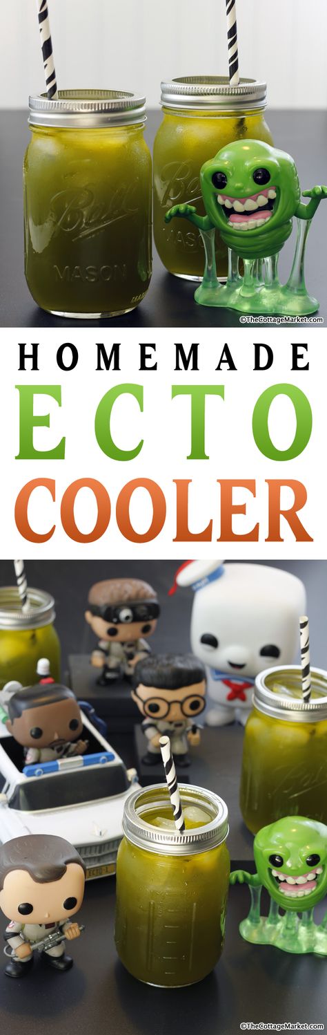 Homemade Ecto Cooler... get this yummy recipe and serve it to everyone!  The kids are going to flip for it... a little blast from the past!  Who you gonna call!  #Ghostbusters #EctoCooler #EctoCoolerRecipe #EctoCoolerDIY 90s Sleepover, Ecto Cooler, Tangerine Juice, Halloween Drinks Alcohol, What Is Halloween, Spooky Food, Party Things, Pj Party, Cottage Market