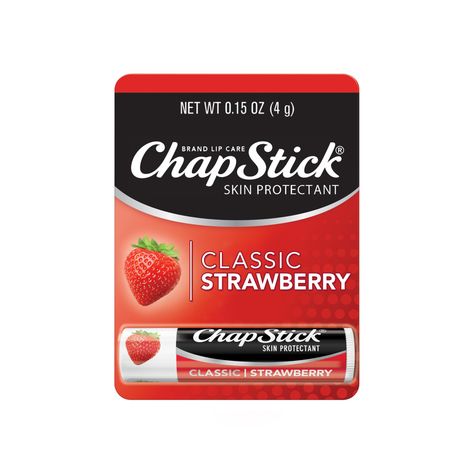 PRICES MAY VARY. One 0.15-ounce ChapStick Classic Strawberry Lip Balm Tube, Lip Care and Lip Moisturizer ChapStick lip balm acts as a lip moisturizer to keep delicate lips feeling silky and smooth Comes in a classic ChapStick strawberry flavor, as pleasant and sweet as it is hydrating Small and compact, this flavored ChapStick is conveniently portable and easy to apply Keep this strawberry ChapStick in your pocket, purse or drawer and apply as needed for healthy looking lips Chapstick lip balm t Strawberry Chapstick, Flavored Chapstick, Chapstick Brand, Chapstick Lip Balm, Strawberry Lip Balm, Burts Bees Lip, Strawberry Flavor, Lip Balm Tubes, Flavored Lip Balm