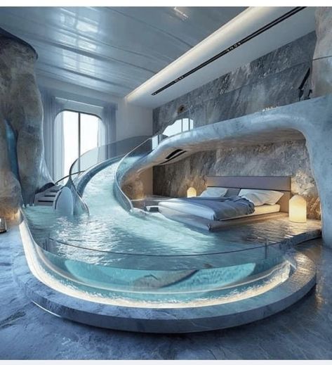 Luxury Kids Bedroom, Organizator Grafic, Amazing Bedroom Designs, Dream Bedroom Inspiration, Cool Room Designs, Indoor Swimming Pool, Dream Life House, تصميم للمنزل العصري, Dream Pools