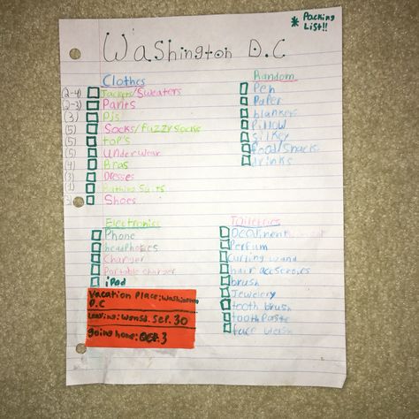 What To Pack For Washington Dc In Summer, Washington Dc School Trip Packing List, Washington Dc Packing List, Washington Dc Field Trip, Washington Dc School Trip, School Trip Packing, Dc School Trip, Washington Dc Summer, Trip Packing List