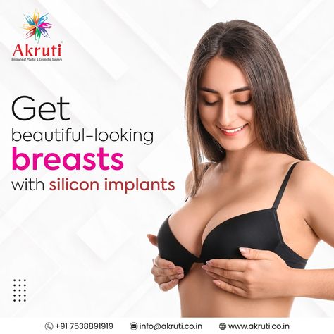 If your breasts are small and your confidence lowers because of that, it will be a good option to get a breast augmentation with silicone implants done. This will enhance your look and you will look much more attractive. Silicone Implants, Breast Augmentation, Cosmetic Surgery, Surgery, Confidence